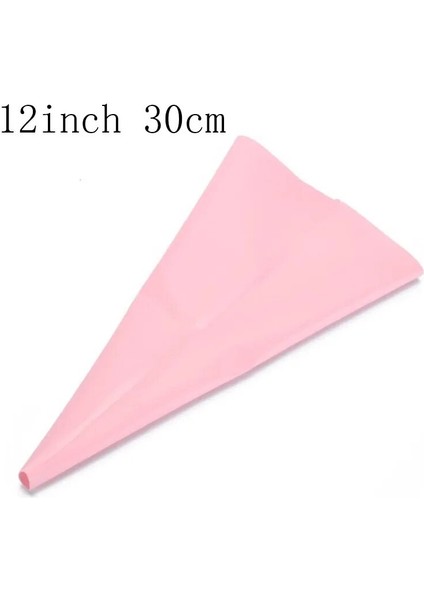 S Pembe Tarzı 4 Boyutları Silikon Buzlanma G Krem Pasta Torbası Yeniden Kullanılabilir Dıy Şekerleme Çantası Mutfak Aksesuarları Kek Dekorasyon Pişirme Araçları (Yurt Dışından)