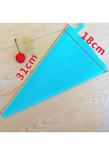 1 Adet Mavi 12 Inç Tarzı Mutfak Aletleri Kremalı Pasta Torbası Pişirme Aksesuarları Dıy Kek Dekorasyon Gıda Sınıfı Evatpu Yeniden Kullanılabilir Çantalar (Yurt Dışından)