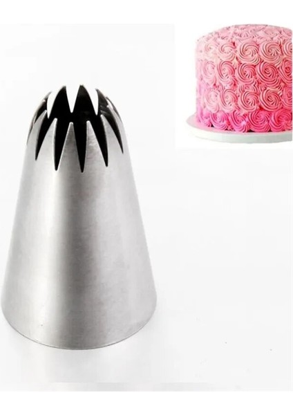 No.20 Tarzı Gül Rus Pasta Nozulları Krema Buzlanma Için G Nozullar Büyük Pasta Süsleme Ipuçları Yaprak Lale Kek Nozulları Ipuçları Şekerleme (Yurt Dışından)
