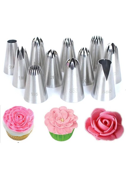 No.20 Tarzı Gül Rus Pasta Nozulları Krema Buzlanma Için G Nozullar Büyük Pasta Süsleme Ipuçları Yaprak Lale Kek Nozulları Ipuçları Şekerleme (Yurt Dışından) fiyatları