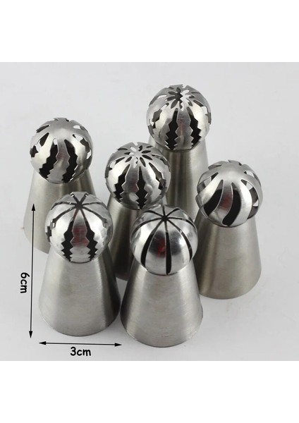 BB143 Stili Mujiang 12 Stil Paslanmaz Çelik Rus Küresel Top Buzlanma G Meme Pasta Ipuçları Fondan Kek Dekorasyon Pişirme Araçları (Yurt Dışından) indirimleri