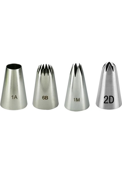 1A Stili #6B#1M#1A#2D Paslanmaz Çelik Pasta Nozul Seti Buzlanma G Nozul Pişirme Pasta Ipuçları Cupcake Kek Dekorasyon Araçları (Yurt Dışından) fiyatları
