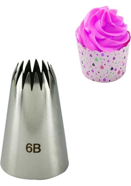 1A Stili #6B#1M#1A#2D Paslanmaz Çelik Pasta Nozul Seti Buzlanma G Nozul Pişirme Pasta Ipuçları Cupcake Kek Dekorasyon Araçları (Yurt Dışından) fırsatları