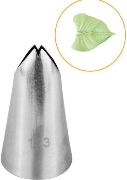 #113 Orta Yaprak Ipuçları Paslanmaz Çelik Buzlanma G Nozullar Kek Dekorasyon Pasta Ucu Setleri Cupcake Araçları Tatlı Dekoratör (Yurt Dışından) fırsatları