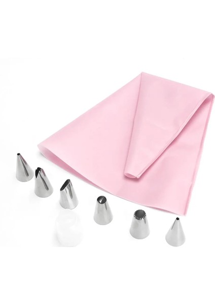 Ordu Yeşili Tarzı Et Silikon Buzlanma G Kremalı Pasta Torbası + 6 Paslanmaz Çelik Kek Nozulu Dıy Kek Dekorasyon Ipuçları Fondan Pasta Araçları (Yurt Dışından) fiyatları