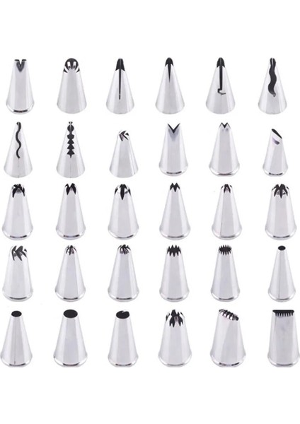 No.14 Tarzı 30 Stil Kek Nozulu Paslanmaz Çelik Buzlanma G Nozulları Krem Gaga Pasta Puf Krema Enjektör Kek Dekorasyon Aracı Lale Gülü (Yurt Dışından) fiyatları