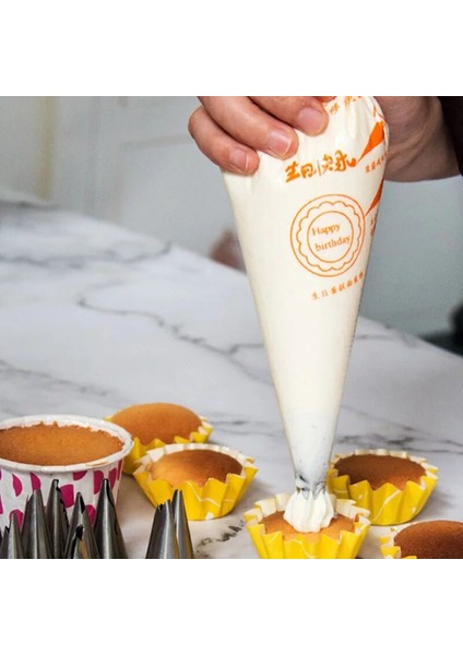 Bej Tarzı Tek Kullanımlık G Torba Buzlanma Memesi Fondan Kek Dekorasyon Pasta Buzlanma Nozulları Küçük Büyük Boy Kek Alet Çantası 2021 (Yurt Dışından) fırsatları