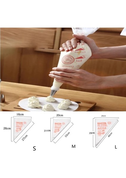S 20 Adet Tarzı Pcs Tek Kullanımlık Pasta Torbaları Buzlanma Kek Krema Dekorasyon Mutfak Yemek Hazırlama Torbaları Fincan Kek G Pişirme Araçları (Yurt Dışından) fırsatları