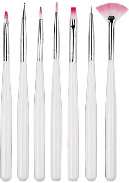 7 Adet Tarzı Kek Dekorasyon Araçları Pişirme Aksesuarları Çok Işlevli Buzlanma Pasta Fırçaları Fondan Kek Boyama Fırçası Nail Art Fırça Kalem (Yurt Dışından)