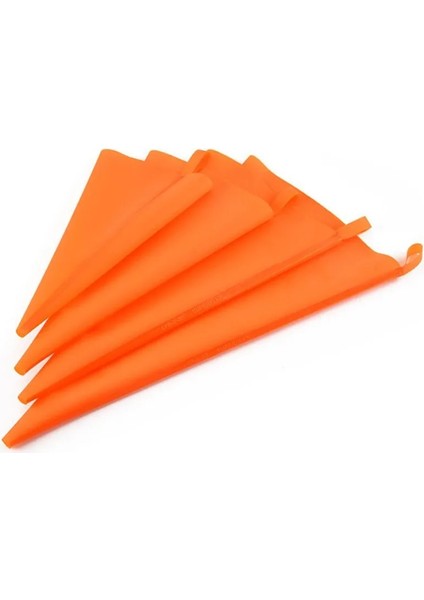 16 Inç Tarzı Yeniden Kullanılabilir Silikon Pasta Torbası G Kek Dekorasyon Araçları Dıy Cupcake Yeni Pasta Torbaları Mutfak Kek Pasta Malzemeleri Kırmızı Turuncu (Yurt Dışından) fırsatları