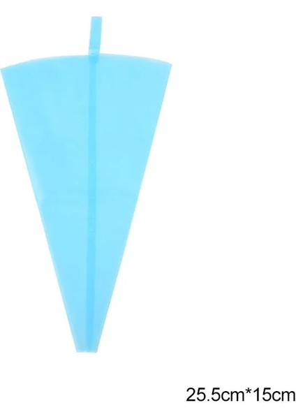 MAVI-S-25X15CM Stili Mavi Pembe Yeniden Kullanılabilir Silikon Pasta Torbası Buzlanma G Krem Pasta Torbası Dıy Pişirme Kek Dekorasyon Araçları Gıda Sınıfı G Çanta (Yurt Dışından)