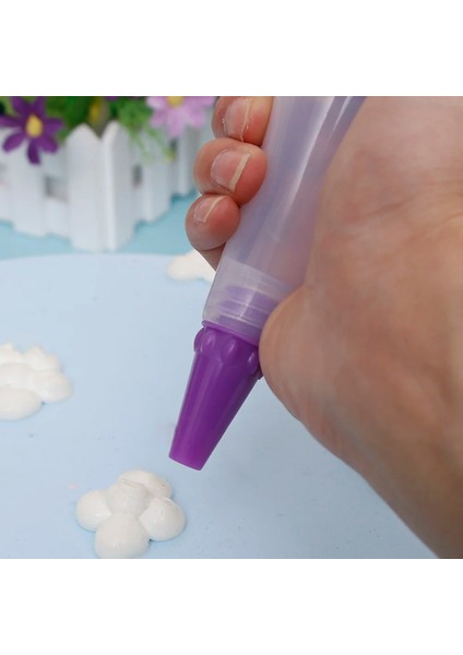 Rastgele Renk 1pc Stili Silikon Gıda Kek Krem Yazı Kalem Çikolata Dekorasyon Araçları Krem Fincan Kurabiye Buzlanma G Pasta Nozulları Mutfak Aksesuarları (Yurt Dışından)