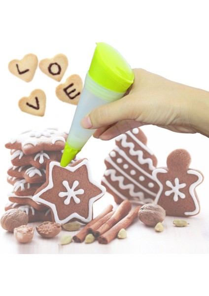 Rastgele Renk 1pc Stili Silikon Gıda Kek Krem Yazı Kalem Çikolata Dekorasyon Araçları Krem Fincan Kurabiye Buzlanma G Pasta Nozulları Mutfak Aksesuarları (Yurt Dışından) modelleri