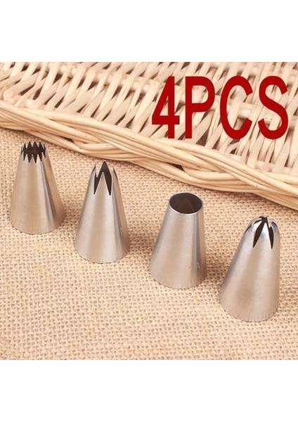 1A Stili 4 Stksset Gül Böreği Nozulları Pasta Süsleme Gereedschap Bloem Buzlanma G Nozul Kremalı Cupcake Uçları Bakken Aksesuarları (Yurt Dışından) fırsatları