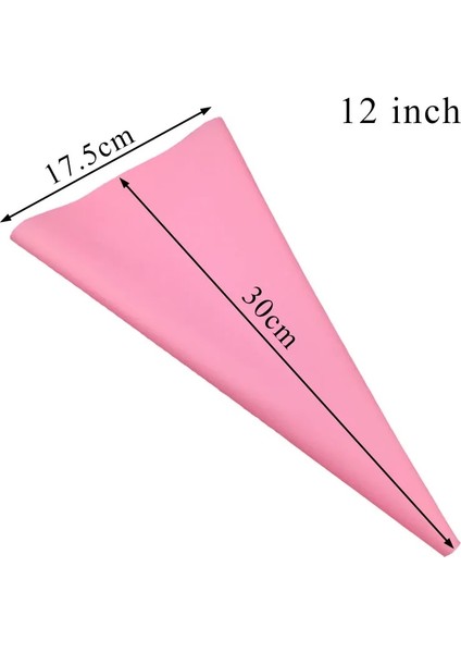 1 Adet Pembe 12 Inç Tarzı Mutfak Aletleri Kremalı Pasta Torbası Pişirme Aksesuarları Dıy Kek Dekorasyon Gıda Sınıfı Evatpu Yeniden Kullanılabilir Çantalar (Yurt Dışından)