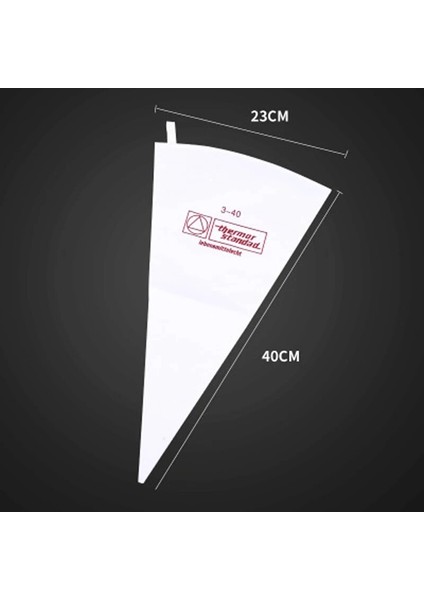 BOYUT23X40CM Tarzı Zes Yeniden Kullanılabilir Pamuklu Pasta Torbası Buzlanma Için G Kalınlaşmak Kek Krema Dekorasyon Aracı Mutfak Çerez Bakeware (Yurt Dışından)