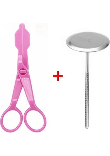 Pembe Set Stili G Çiçek Veya Tırnak Mutfak Pişirme Pasta Aracı Gül Dekor Kaldırıcı Fondan Kek Dekorasyon Tepsisi Krem Transfer Araçları (Yurt Dışından)