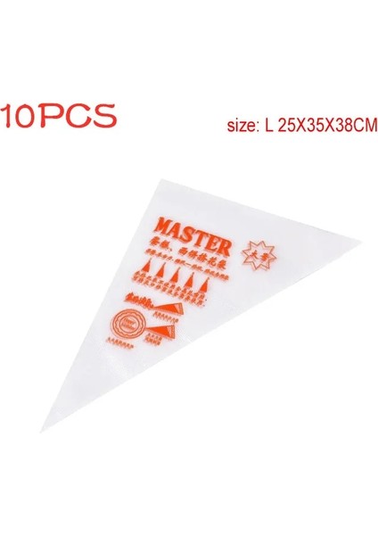 10PCSL Tarzı Pcs Tek Kullanımlık Pasta Torbası Buzlanma G Kek Pasta Kek Dekorasyon Çantaları Fondan Kremalı Pasta Pişirme Aracı Temizle (Yurt Dışından)