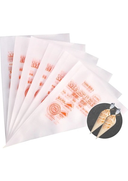 50 Adet Tarzı Pcs Paketi Pasta Torbası Tek Kullanımlık G Torba Buzlanma Fondan Kek Kreması Dekorasyon Pasta Ucu Aracı Kek Dekorasyon Aracı (Yurt Dışından) fiyatları