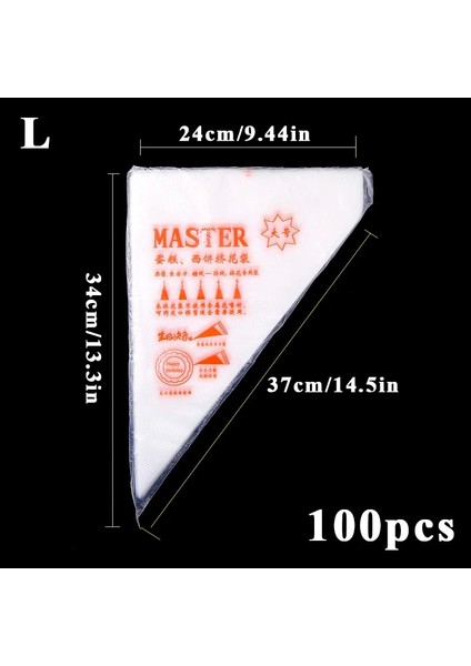 50 Adet Tarzı Pcs Paketi Pasta Torbası Tek Kullanımlık G Torba Buzlanma Fondan Kek Kreması Dekorasyon Pasta Ucu Aracı Kek Dekorasyon Aracı (Yurt Dışından) modelleri