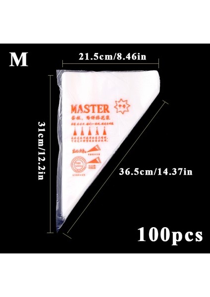 50 Adet Tarzı Pcs Paketi Pasta Torbası Tek Kullanımlık G Torba Buzlanma Fondan Kek Kreması Dekorasyon Pasta Ucu Aracı Kek Dekorasyon Aracı (Yurt Dışından) indirimleri