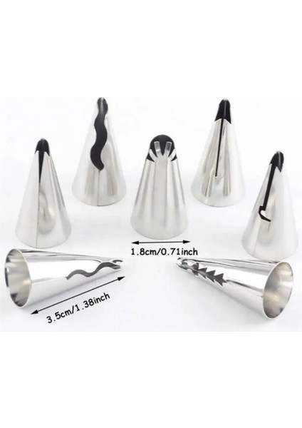 7 Adet Set 1 Stil Et Düğün Rus Nozulları Pasta Puf Etek Buzlanma G Nozullar Pasta Dekorasyon Ipuçları Kek Cupcake Dekoratör Aracı (Yurt Dışından)