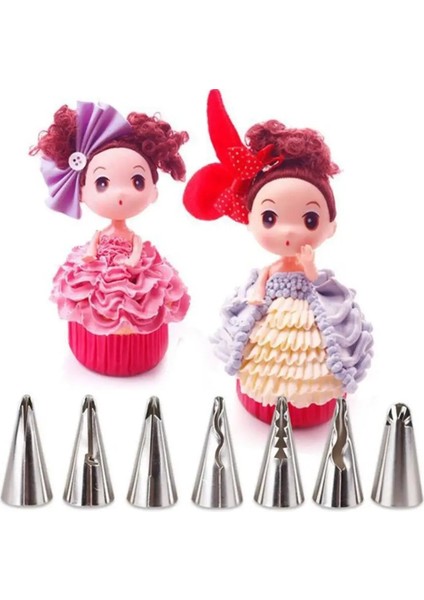 7 Adet Set 1 Stil Et Düğün Rus Nozulları Pasta Puf Etek Buzlanma G Nozullar Pasta Dekorasyon Ipuçları Kek Cupcake Dekoratör Aracı (Yurt Dışından) modelleri