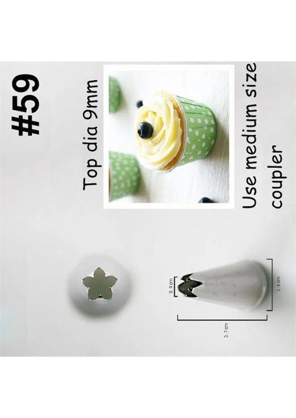 B2436 Stili 1 Adet Metal Krem Nozullar Kek Dekorasyon Araçları Paslanmaz Çelik Buzlanma G Meme Ipuçları Yeni Kek Fondan Dekor Pişirme Araçları (Yurt Dışından)