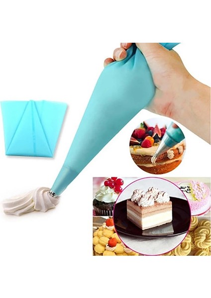 Xs Pembe Tarzı 4 Boyutları Silikon Buzlanma G Krem Pasta Torbası Yeniden Kullanılabilir Dıy Şekerleme Çantası Mutfak Aksesuarları Kek Dekorasyon Pişirme Araçları (Yurt Dışından) modelleri