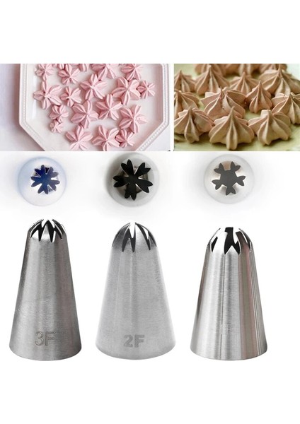 Karıştırma Stili #1f#2f#3f Kiraz Blowwoms Krem Nozullar Şekerleme Kek Yapma Araçları Çiçek G Ipuçları Cupcake Pasta Dekorasyon Araçları (Yurt Dışından)