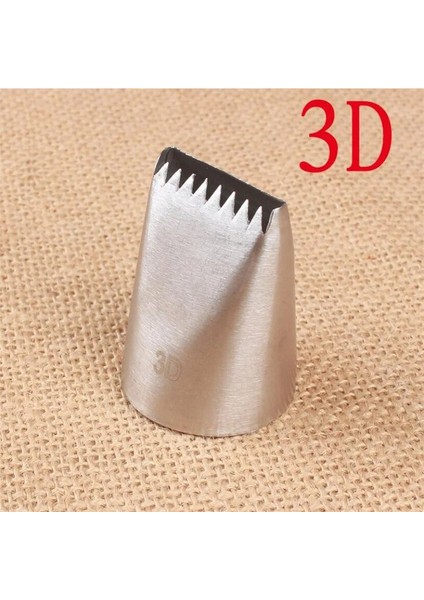 Büyük Boy 8 Diş #3d Buzlanma G Nozulu Yüksek Li Dikişsiz Buzlanma Tüpü Kek Dekorasyon Pasta Ucu Aracı Basketweave Nozulları (Yurt Dışından)