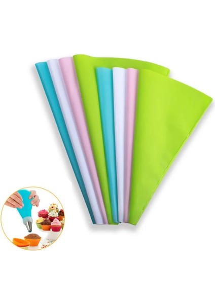 Yeşil 14 Inç Tarzı 4 Boyut Şekerleme Torbası Silikon Buzlanma G Krem Pasta Torbası Meme Dıy Kek Dekorasyon Pişirme Araçları Mutfak Aksesuarları (Yurt Dışından) fiyatları