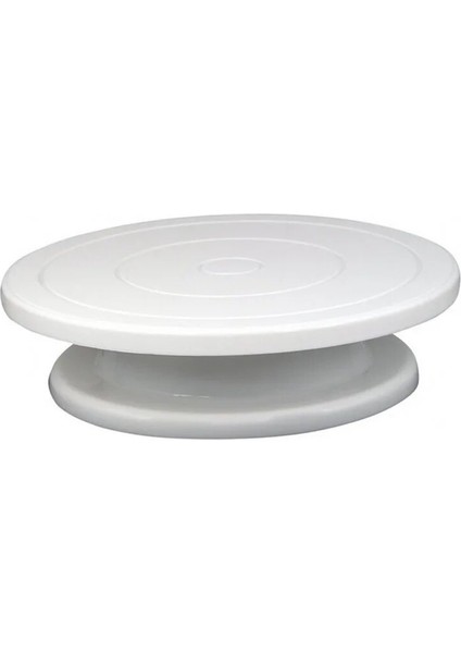 Beyaz Stil Et Gıda Sınıfı Kek Döner Tabla Döner Kek Standı Plastik Hamur Bıçağı Fondan Pizza Pikapları Kek Dekorasyon Araçları (Yurt Dışından)