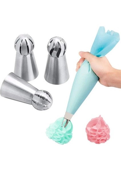 Beyaz Stil Paslanmaz Çelik Dıy Kek Dekorasyon Nozulları Setleri Mutfak Kurabiye Krem Buzlanma G Top Pişirme Pasta Torbası Cupcake Araçları (Yurt Dışından) modelleri