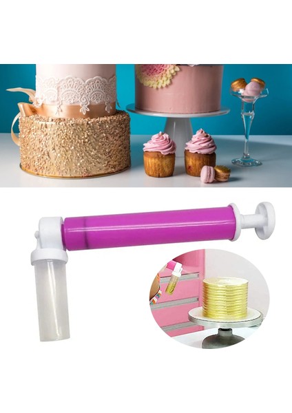 Yeni Manuel Abs Airbrush Kek Dekorasyon Araç Seti Cupcakes Tatlılar Için Pişirme Araçları (Yurt Dışından)