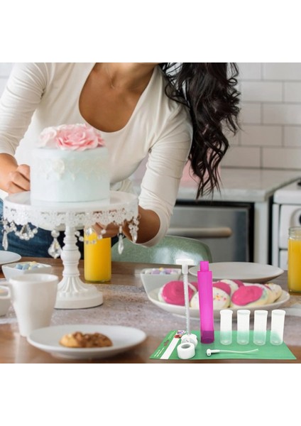 Yeni Manuel Abs Airbrush Kek Dekorasyon Araç Seti Cupcakes Tatlılar Için Pişirme Araçları (Yurt Dışından) fiyatları