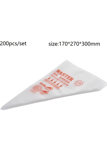 S 200 Adet Tarzı Adet Tek Kullanımlık Pasta G Çanta Kek Dekorasyon Mutfak Buzlanma Memesi Gıda Torbaları Fincan Kek Pişirme Araçları Mutfak Için (Yurt Dışından)