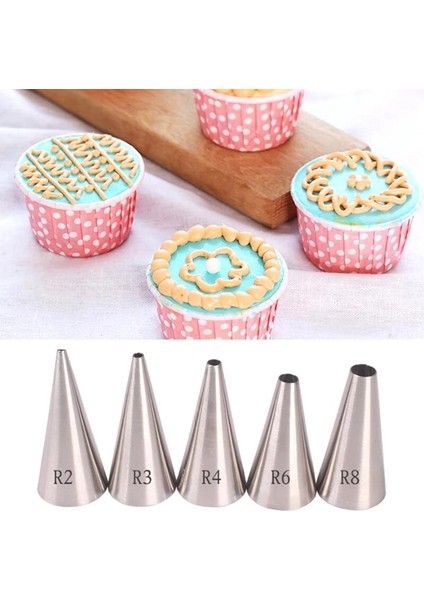 Sarı Stil 1-Ream Kek Memesi Paslanmaz Çelik Sıkma Çiçek Memesi Kek Dekorasyon Mutfak Aksesuarları Çok Boyutlu Pasta Araçları (Yurt Dışından) fırsatları