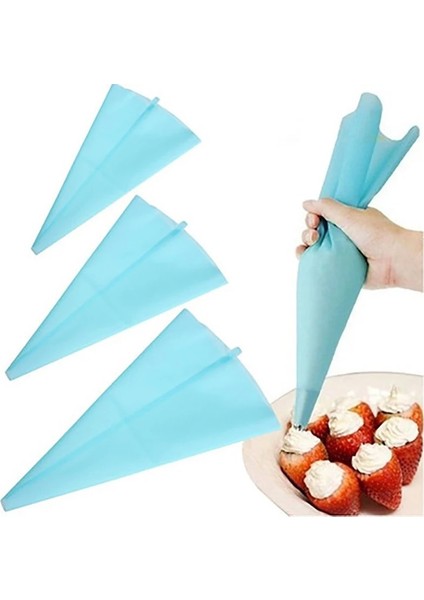 L 16 Inç Tarzı 3 Boyutları Silikon Buzlanma G Krem Pasta Torbası Yeniden Kullanılabilir Dıy Şekerleme Çantası Kek Dekorasyon Pişirme Araçları Mutfak Aksesuarları (Yurt Dışından) fiyatları