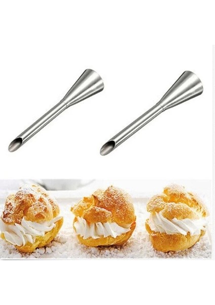Paslanmaz Çelik Krem Puf Buzlanma G Meme Ucu Mutfak Dıy Uzun Ponponlar Şırınga Rus Pasta Meme Ucu Set Kek Araçları (Yurt Dışından) modelleri