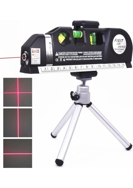 Tripod Stili Dikey Yatay Lazer Seviye Bant Ayarlanabilir Çok Fonksiyonlu Standart Cetvel Çapraz Çizgiler Tripodlu Ölçüm Cihazı (Yurt Dışından) fiyatları