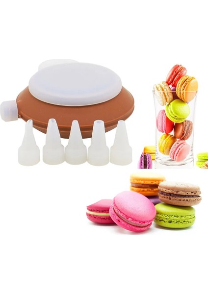 Vogvıgo Fırın Silikon Kek Muffin Acıbadem Kurabiyesi Macarog Buzlanma Pişirme Aracı Pot 4 Nozullar Mutfak Kek Bakeware Araçları Için Set (Yurt Dışından)