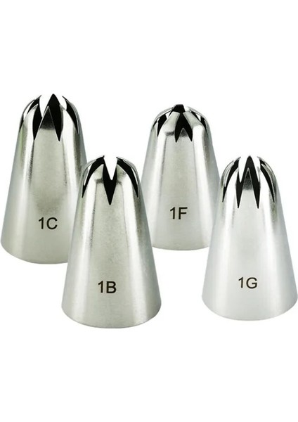 1e Stili Büyük Boy Krem Nozul Dekorasyon Ucu Buzlanma Nozulu Kek ve Pişirme Aletleri Kek Fondan Dekorasyon Nozulu Bakeware #1b#1c#1e#1g (Yurt Dışından) modelleri