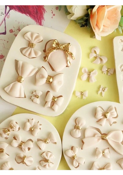Pembe Tarzı Çeşitli Boyutlarda Yay Silikon Kalıp Fondan Kalıp Kek Süsleme Araçları Çikolata Gumpaste Kalıpları, Sugarcraft, Mutfak Aksesuarları (Yurt Dışından) fiyatları