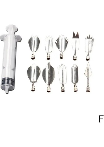 F Stili Puding Nozul Şırınga Aracı Jöle Çiçek Kek 3D Jello Araçları Dıy Kek Jelatin Aracı Sanat Dekorasyon X3A5 (Yurt Dışından)