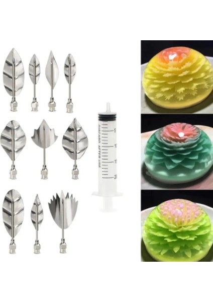 F Stili Puding Nozul Şırınga Aracı Jöle Çiçek Kek 3D Jello Araçları Dıy Kek Jelatin Aracı Sanat Dekorasyon X3A5 (Yurt Dışından) indirimleri