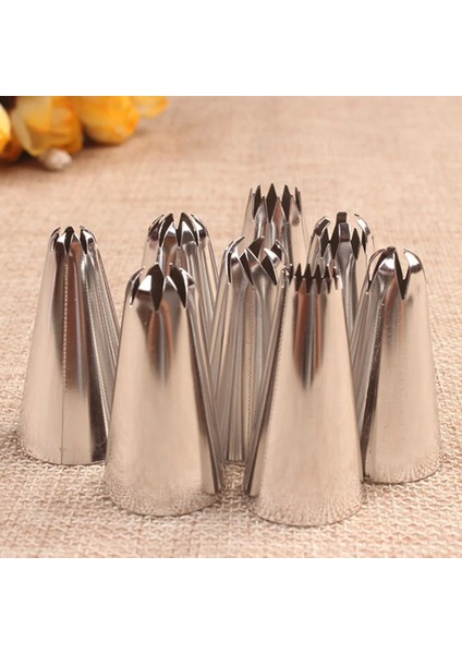 8 Adet Tarzı 8 Adet Büyük Boy Rus Pasta Buzlanma G Nozulları Paslanmaz Çelik Dekorasyon Ucu Kek Cupcake Dekoratör Gül Aksesuarları Mutfak (Yurt Dışından) modelleri