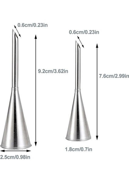 2 Adet Tarzı 1-Et Puf Krema Buzlanma G Nozullar Paslanmaz Çelik Cupcake Kek Dekorasyon Ipuçları Puf Enjeksiyon Rus Pasta Araçları (Yurt Dışından)