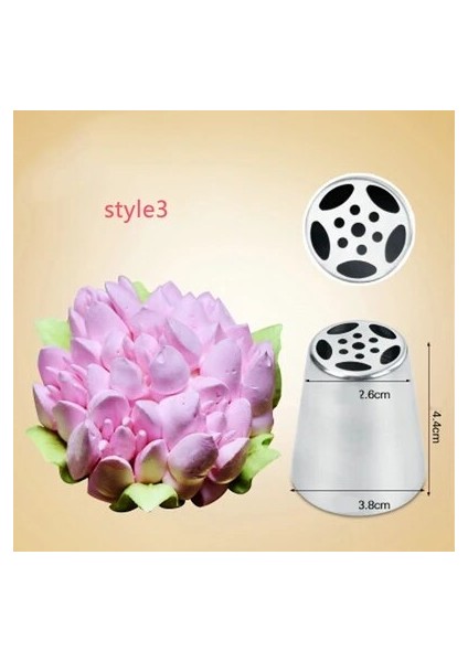 Stil 3 Stil Paslanmaz Çelik Meme Kek Dekorasyon Ağız Pasta Kremi Çiçek Sıkacağı Dıy Pişirme Dekorasyon Yeniden Kullanılabilir Mutfak Aracı (Yurt Dışından)