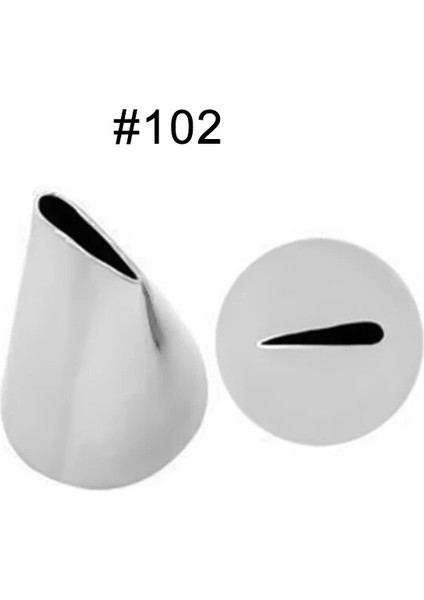 NO.102 Stili Yaprak Yapraklar Krem Paslanmaz Çelik Buzlanma G Nozullar Kek Krema Süsleme Cupcake Pasta Süsleme Aletleri Al (Yurt Dışından)